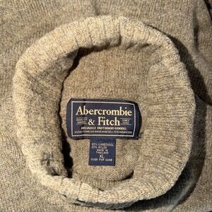 Vtg Abercrombie & Fitch lambswool turtleneck sweater XL‎ Thailand
